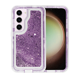 Rugged Liquid Glitter Case For S23 Plus- Purple