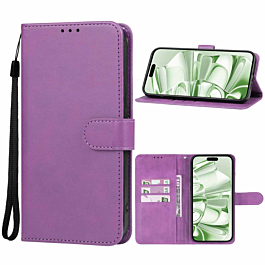 Leather Folio Case For S24/S25- Purple