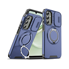 Shock Proof Case With MagSafe KickStand and Camera Cover For S24/S25 - Blue