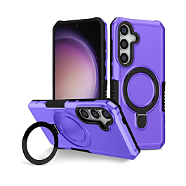 Shock Proof Case With MagSafe KickStand For S24/S25 - Purple