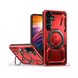 ShockProof case With Ring Stand For S24 FE - Red