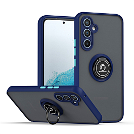 Matte Case With Ring Stand For S24 FE - Blue