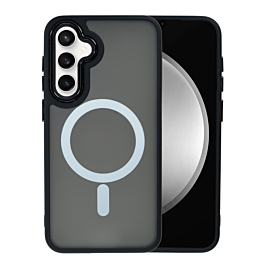 Matte Case With Wireless Charging For S24 FE - Black