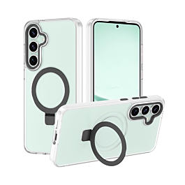 Matte MagSafe Kickstand Case For S24 Plus/ S25 Plus - White