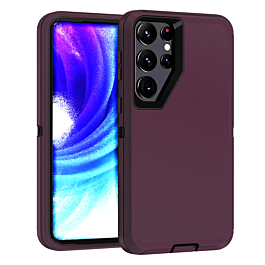 Defender Case For S24 Ultra - Burgundy