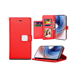 Elegant Folio Case For S24 Ultra - Red