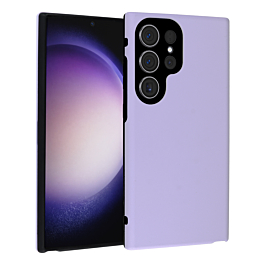Full Cover Silicone Case For S24 Ultra - Lavender