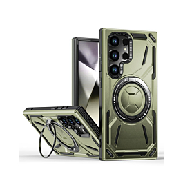 Rugged Case  With MagSafe KickStand  For S24 Ultra - Green