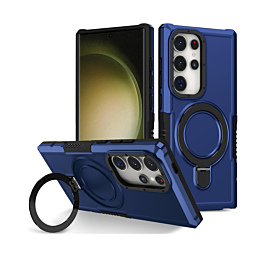 Shock Proof Case  With MagSafe KickStand  For S24 Ultra - Blue