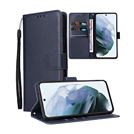 Leather Folio Case For S25 edge- Blue