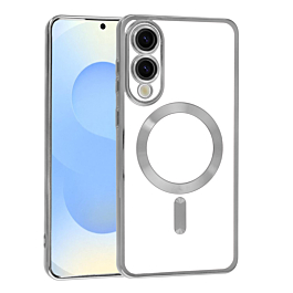 Shiny Case With Magsafe For S25 edge- Silver