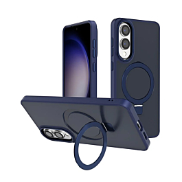 Matte Case With MagSafe Kickstand For S25 edge- Blue