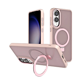Matte Case With MagSafe Kickstand For S25 edge- Pink