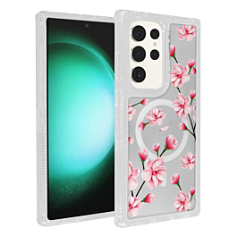 Floral Case With MagSafe For S25 Ultra- 1