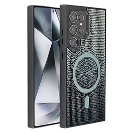 Full Glitter Case With Magsafe For S25 Ultra- Black