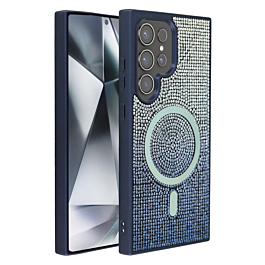 Full Glitter Case With Magsafe For S25 Ultra- Blue