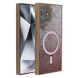Full Glitter Case With Magsafe For S25 Ultra- Pink