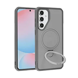 Matte Case With MagSafe Kickstand For S25 FE- Gray