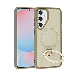 Matte Case With MagSafe Kickstand For S25 FE- Gold