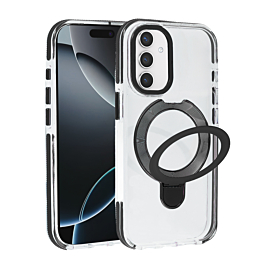 Gloss Case with MagSafe Kickstand For S25 FE- Black