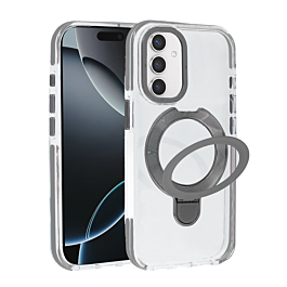 Gloss Case with MagSafe Kickstand For S25 FE- Gray