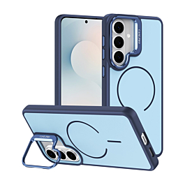 Shock Proof TPU Case With MagSafe and Kick Stand For Galaxy S26- Blue