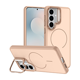 Shock Proof TPU Case With MagSafe and Kick Stand For Galaxy S26- Biege