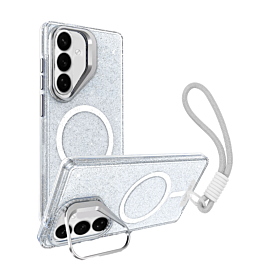 Glitter Case with MagSafe and Camera Kickstand For Galaxy S26 Plus - 1