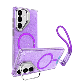 Glitter Case with MagSafe and Camera Kickstand For Galaxy S26 Plus - 5