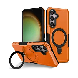Rugged Case With MagSafe Kickstand For Galaxy S26 Plus - Orange