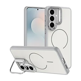 Shockproof TPU Case With magsafe and Kickstand For Galaxy S26 Plus - White