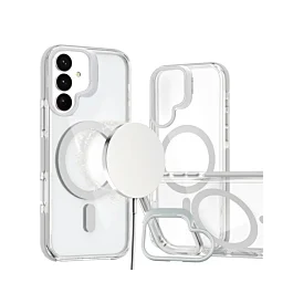 Gloss Case MagSafe with Camera Kickstand For Galaxy S26 Plus - White