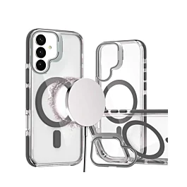 Gloss Case MagSafe with Camera Kickstand For Galaxy S26 Plus - Black