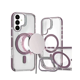 Gloss Case MagSafe with Camera Kickstand For Galaxy S26 Plus - Maroon
