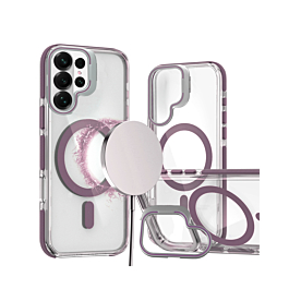Gloss Case With MagSafe Camera Kickstand For Galaxy S26 Ultra - Purple