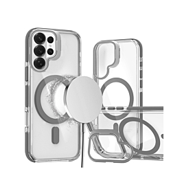 Gloss Case With MagSafe Camera Kickstand For Galaxy S26 Ultra - Gray