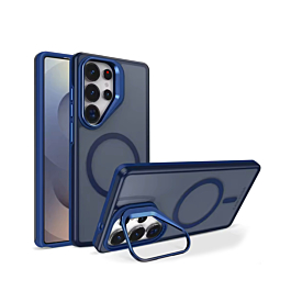 Matte Case With MagSafe Camera Kickstand For Galaxy S26 Ultra - Blue