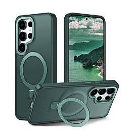 Matte Case With MagSafe Kickstand For Galaxy S26 Ultra - Green