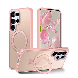 Matte Case With MagSafe Kickstand For Galaxy S26 Ultra - Pink