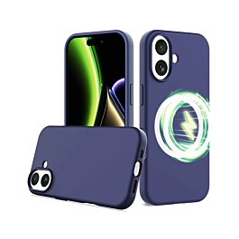 Silicone Case With MagSafe For iPhone 17 - Blue