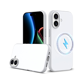 Silicone Case With MagSafe For iPhone 17 - White