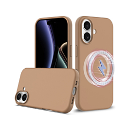 Silicone Case With MagSafe For iPhone 17 - Brown