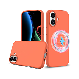 Silicone Case With MagSafe For iPhone 17 - Orange