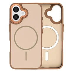 Dual Layer MagSafe Armor Case For iPhone 17 - Brown