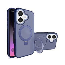 Matte MagSafe Kickstand Case For iPhone 17 - Blue