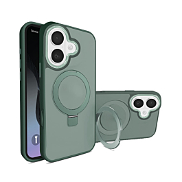 Matte MagSafe Kickstand Case For iPhone 17 - Green