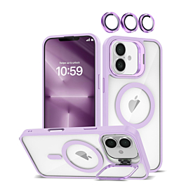 Gloss MagSafe Case with camera Kickstand For iPhone 17 - Purple