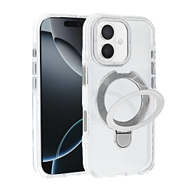 Gloss Case With MagSafe Kickstand For iPhone 17 - Silver