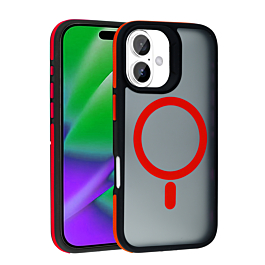 Soft Matte Case With MagSafe For iPhone 17 - Red