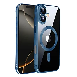 Shiny Case With MagSafe For iPhone 17 - Blue